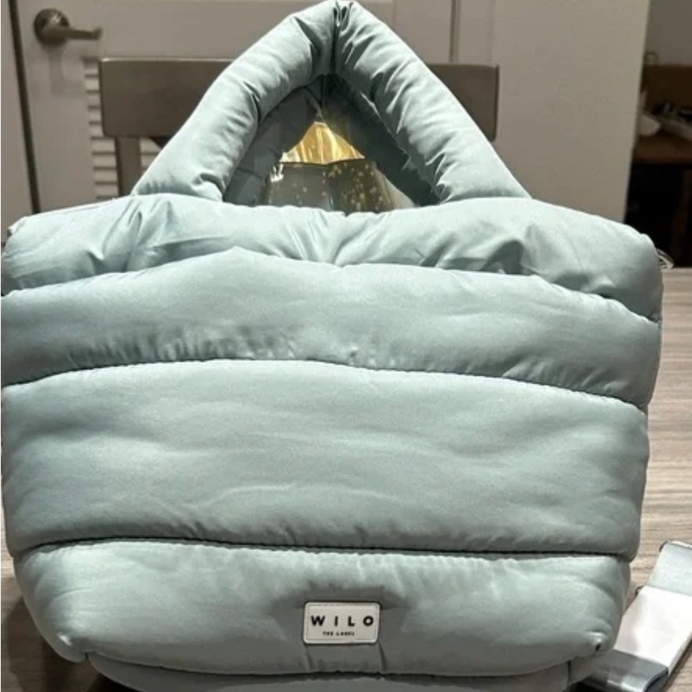 Wilo Women's Puffer Tote Bag - Light Blue